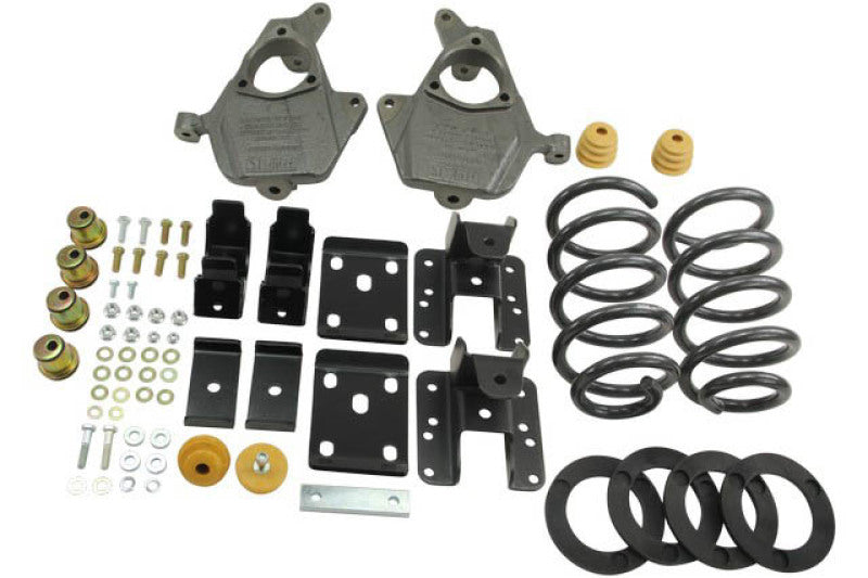 Belltech LOWERING KIT 14 Silverado/Sierra Ext/Crew Cab 2WD 3in or 4in Ft/5in or 6in Rr w/o Shocks