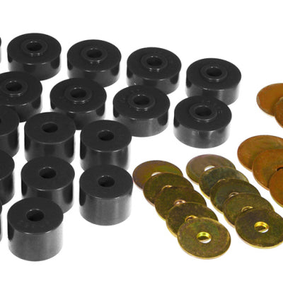 Prothane 85-89 Mitsubishi Montero Body Mount Kit - Black