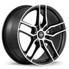 Konig Intention 16x7.5 5x108 ET45 Gloss Black / Machine Face