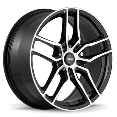 Konig Intention 18x8 5x108 ET45 Gloss Black / Machine Face