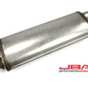 JBA Universal Chambered 304SS Muffler 22x8x5 2.5in Dual In/Dual Out