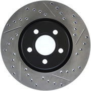 StopTech 03-09 Chrysler PT Cruiser Tur / 03-05 Dodge Neon SRT-4 Front Left Slotted & Drilled Rotor