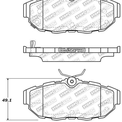 StopTech Street Select Brake Pads - Rear