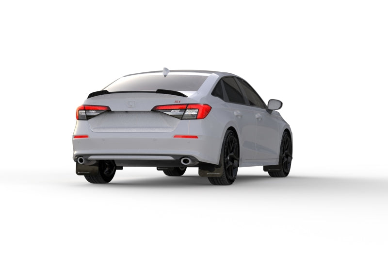 Rally Armor 22-26 Honda Civic/Civic Si/Sport Black UR Mud Flap w/Grey Logo