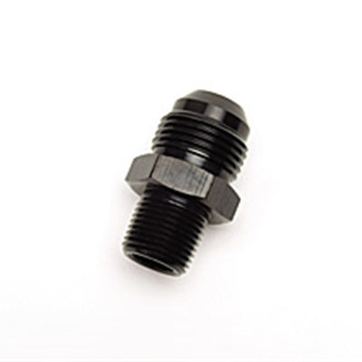 Russell Performance -10 AN to 3/8in NPT Straight Flare to Pipe (Black)