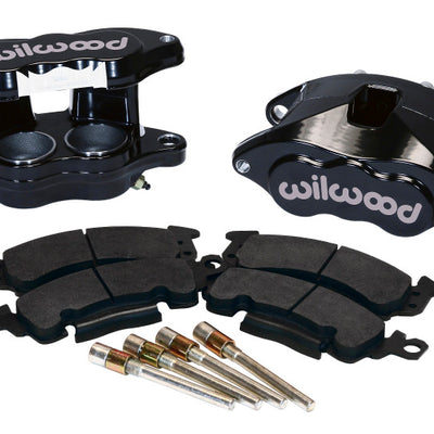 Wilwood D52 Front Caliper Kit - Black Powder 2.00 / 2.00in Piston 1.28in Rotor