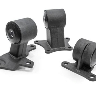 Innovative 90-93 Accord H/F Series Black Steel Mounts 95A Bushings (Auto EX to Manual 94-01 Trans)