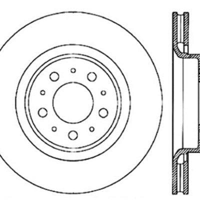 StopTech Slotted & Drilled Sport Brake Rotor