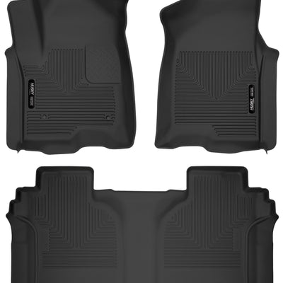 Husky Liners 19-23 Chevrolet Silverado 1500 CC X-Act Contour Front & Second Seat Floor Liners