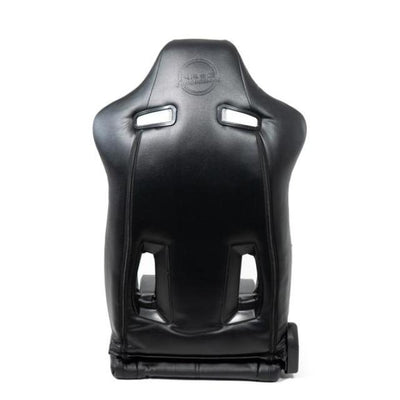 NRG Reclinable Sport Seats (Pair) The Arrow Black Vinyl w/ Pressed NRG logo w/ Black Stitch
