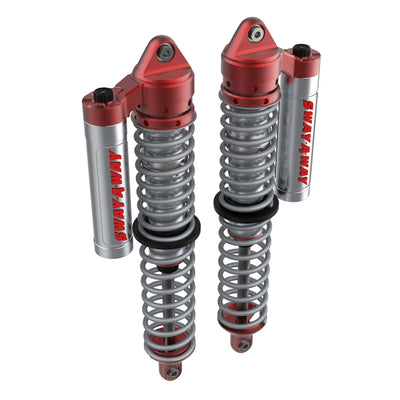 aFe 14-16 Polaris RZR 925/1000cc Sway-A-Way 2.5 Front Coilover Kit w/ PB Reservoirs and Comp Adj