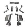 Corsa 15-16 Dodge Challenger Xtreme Cat-Back Dual Rear Exit with Twin 3.5in Polished Pro-Series Tips