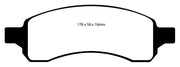 EBC 06-07 Chevrolet SSR 6.0 Redstuff Front Brake Pads