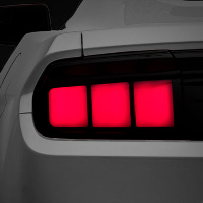 Raxiom 15-22 Ford Mustang Profile LED Tail Lights - Gloss Black Housing (Smoked Lens)
