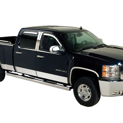 Putco 14-18 Chevy Silv LD - Standard Cab - 8ft Long Box - 10pcs Stainless Steel Rocker Panels