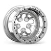 Weld Alpha-1 15x12 / 5x4.5 BP / 3in BS Polished Wheel - Polished Double Beadlock MT