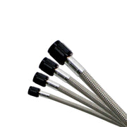 Nitrous Express 6AN 10ft Stainless Steel Braided Hose - Black