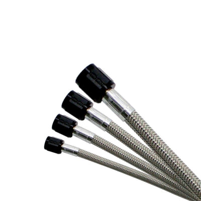 Nitrous Express 4AN 12ft Stainless Steel Braided Hose - Black