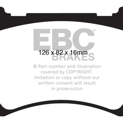 EBC 11+ Hyundai Equus 4.6 Greenstuff Front Brake Pads