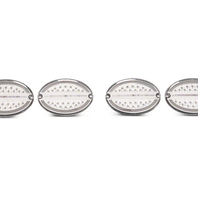 Raxiom 97-04 Chevrolet Corvette C5 Axial Series LED Tail Lights- Chrome Housing (Clear Lens)