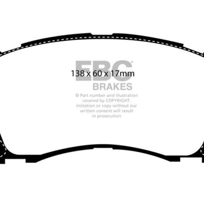 EBC 01-02 Subaru Impreza 2.0 Turbo WRX Bluestuff Front Brake Pads