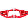 BMR 67-69 F-Body A-arms Lower, DOM Non-adjustable Polyurethane Bushings Front Bump Stops Red