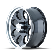 ION Type 171 18x9 / 8x170 BP / 0mm Offset / 130.8mm Hub Black/Machined Wheel