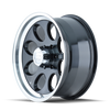 ION Type 171 15x10 / 5x120.65 BP / -38mm Offset / 83.82mm Hub Black/Machined Wheel