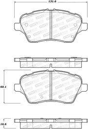 StopTech 14-18 Ford Fiesta Street Performance Front Brake Pads