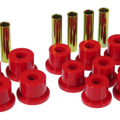 Prothane 73-87 GM Rear Spring & Shackle Bushings (w/ 1.5in Bushings) - Red