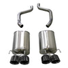 Corsa 2009-2013 Chevrolet Corvette (C6) 6.2L Black Xtreme Axle-Back Exhaust w/4.5in Tips