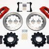 Wilwood TC6R Rear Kit 16.00in Red 1999-2010 GM H2 / 2500 4.63 Cntr