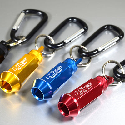 Project Kics Key Holder for Wheel Nut - 12x1.25 Blue