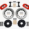 Wilwood Narrow Superlite 6R Front Hat Kit 14.00in Drilled Red Mitsubishi EVO VIII