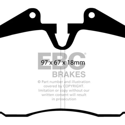 EBC 86-91 Porsche 928 5.0 Greenstuff Rear Brake Pads