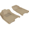 3D MAXpider 2004-2012 Chevrolet/GMC Colorado/Canyon Crew Cab Kagu 1st Row Floormat - Tan