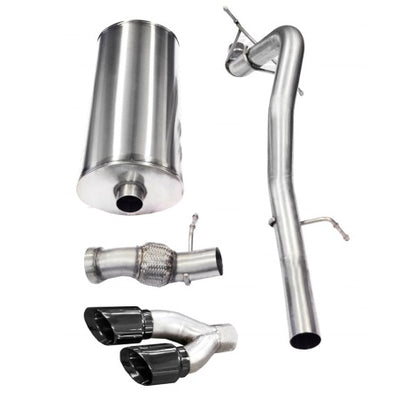 Corsa 2011-2014 Cadillac Escalade 6.2L V8 3in Cat-Back Single Side w Twin 4in Black Pro-Series Tips