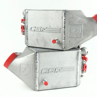 CSF 12-16 BMW M5 (F10) / 12-18 BMW M6 (F06/F12/F13) Twin Charge-Air-Cooler Set - Raw Finish