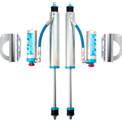 King Shocks 89-97 Toyota Land Cruiser 80 Front 2.5 Dia Remote Res Shock for 0-2in Lift w/Adj (Pair)