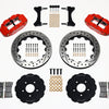 Wilwood Narrow Superlite 6R Front Hat Kit 13.06in Drilled Red Mitsubishi EVO VIII