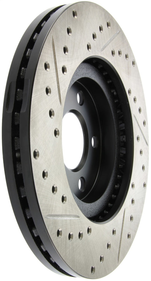 StopTech 03-09 Chrysler PT Cruiser Tur / 03-05 Dodge Neon SRT-4 Front Left Slotted & Drilled Rotor