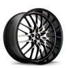 Konig Lace 16x7 8x100/108 ET40 Black/Machine Spoke
