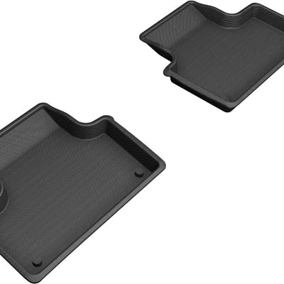 3D MAXpider 18-21 Volvo XC60 T8 Twin Engine Kagu 2nd Row Floormats - Black