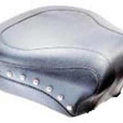 Mustang 84-06 Harley Standard Rear Tire Wide Touring Passenger Seat w/Studs - Black