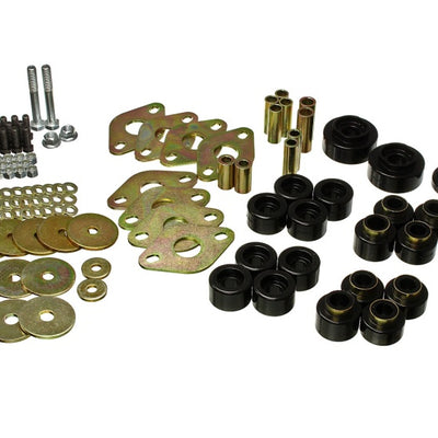 Energy Suspension 18-20 Jeep Wrangler JL Body Mount Set With Hardware - Black