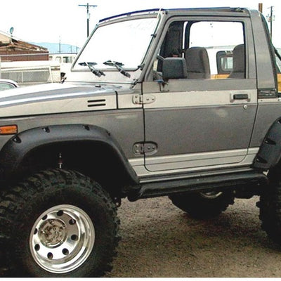 Bushwacker 86-95 Suzuki Samurai Pocket Style Flares 2pc - Black