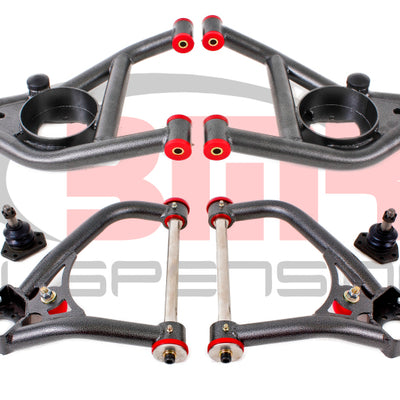 BMR 67-69 1st Gen F-Body Upper And Lower A-Arm Kit - Black Hammertone