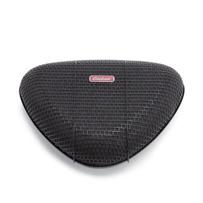 Edelbrock Air Cleaner Pro-Flo 1000 Series Triangular Steel Top 11 375In X 8 375In X 3In Black
