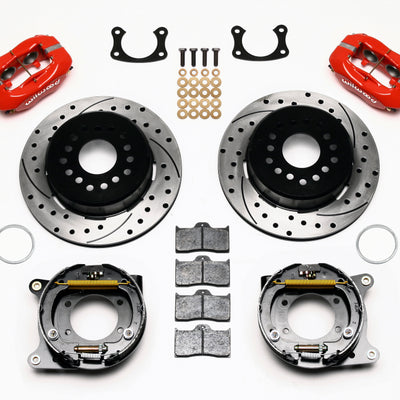 Wilwood Forged Dynalite P/S P-B Kit Drilled Red New Big Ford 2.36in Offset