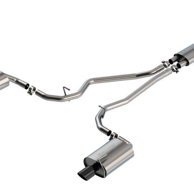 Borla 2020 Ford Explorer Limited Ecoboost 2.3L 2.25in S-type Exhaust - Black Chrome Tips